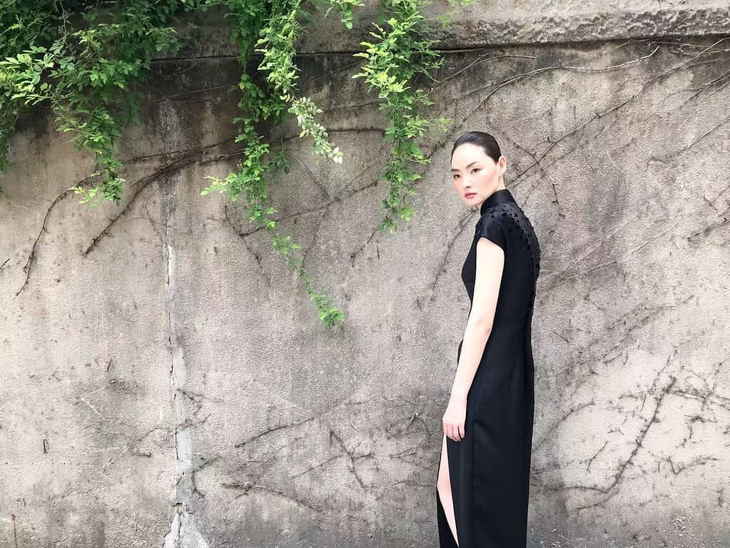 Grace Chen campaign shoot in Shanghai's leafy Former French Concession area